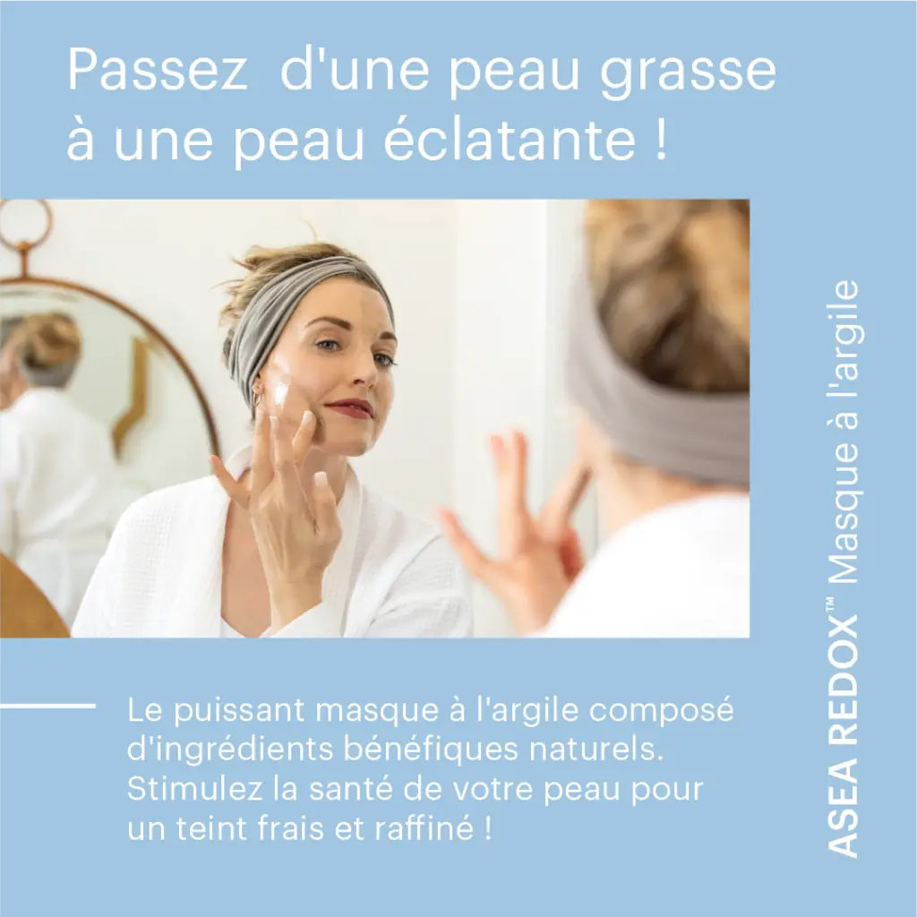Le Masque à l'Argile Bonite d'ASEA avec ASEA + REDOX