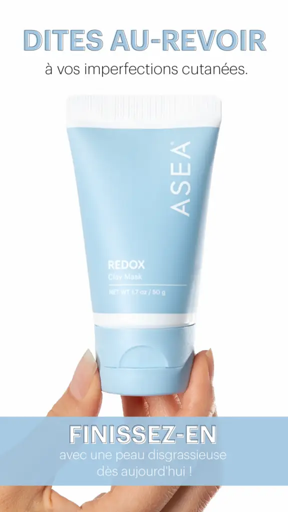 Masque à l'argile bentonite d'ASEA . Argile + Redox